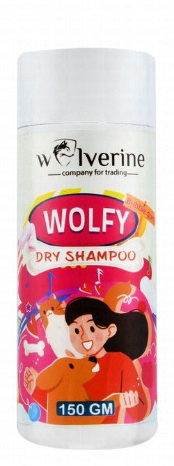Wolverine Wolfy Pet Dry Shampoo Bubblegum Scent with Zinc Oxide 150 gr