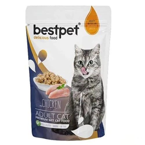bestpet Meaty Bites with chicken  in Delicious Jelly Adult Cat Wet Food 85 g