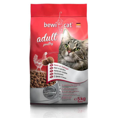 Bewi Cat Poultry For Adult Cats Rich in Chicken(20kg-10kg-5kg-1kg)