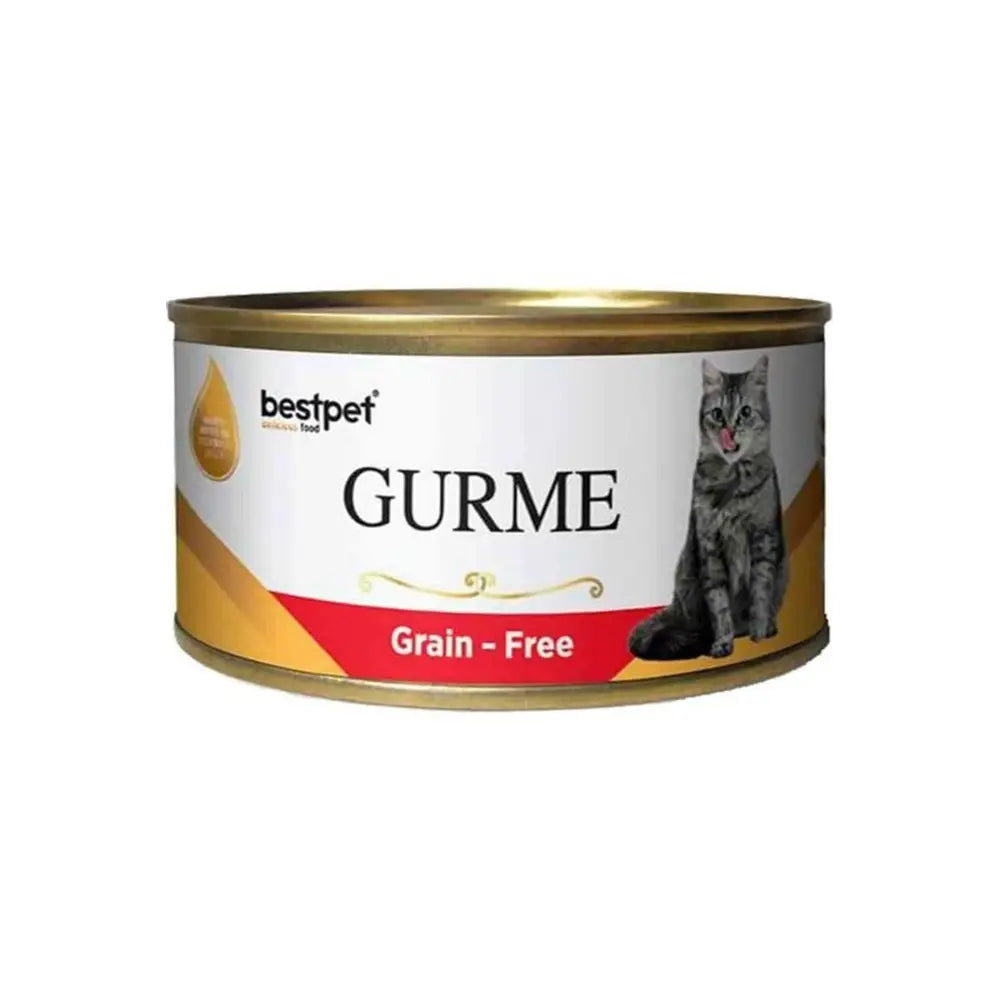 bestpet Gurme Grain - Adult Cat Wet Food Cans  with beef 100 g