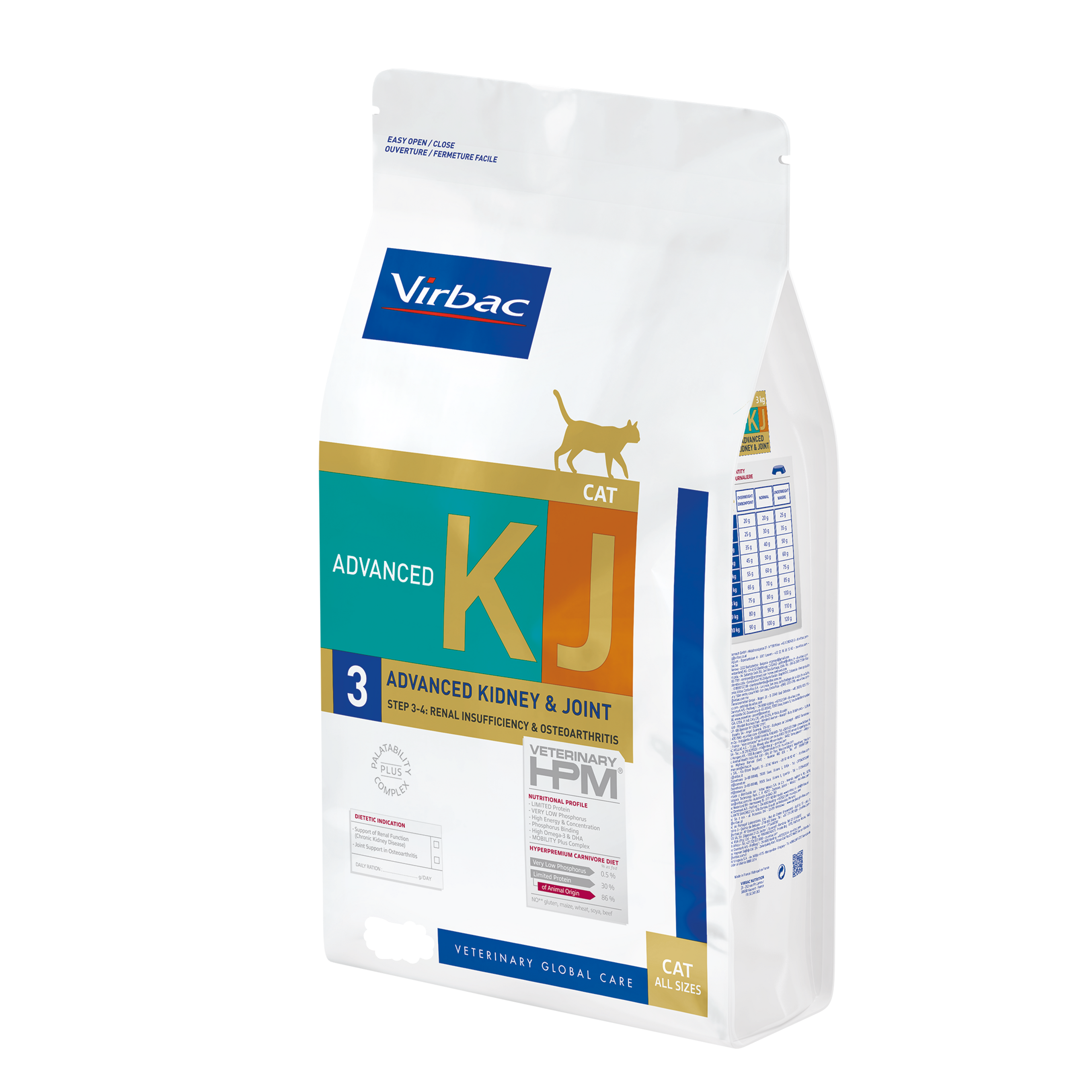 Virbac Cat Advanced Kidney & Joint Support KJ3 (1.5kg-3kg)