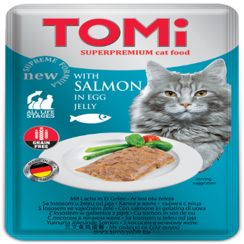 tomi sachets for cats-salmon in jelly 100gr
