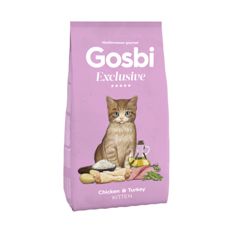 Gosbi EXCLUSIVE  Cat chicken & turkey kitten (400g/1.5kg)