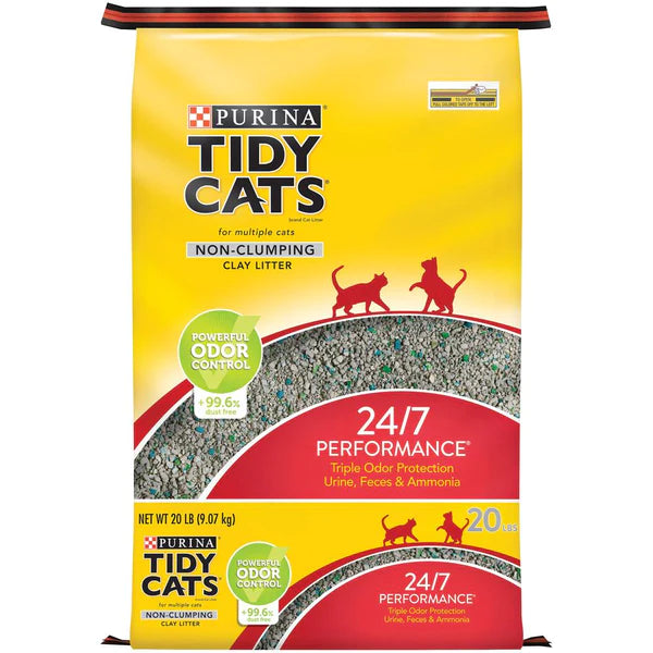 PURINA Tidy Cats Non Clumping Cat Litter 24/7 Performance 20 LBS