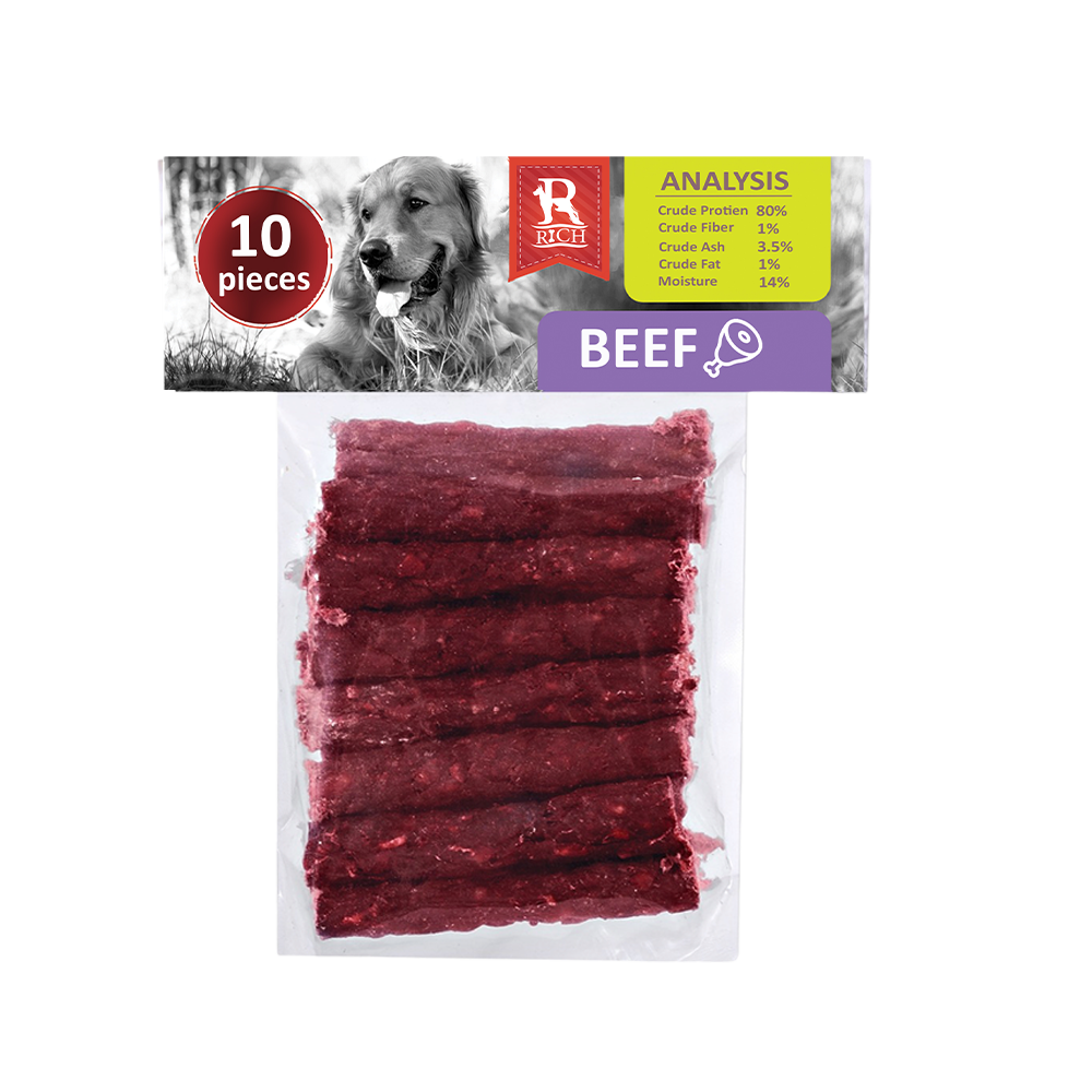 Rich Beef Chew Bones for Dogs (10 pieces)