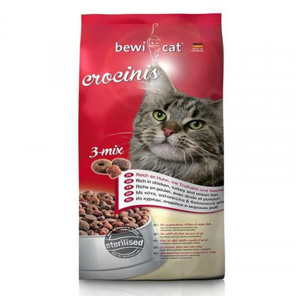 Bewi Cat food Crocinis 3-mix (20kg-10kg-5kg-1kg)