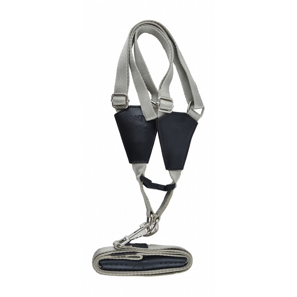 Lino Large Gray & Black Dog Harness with Leash