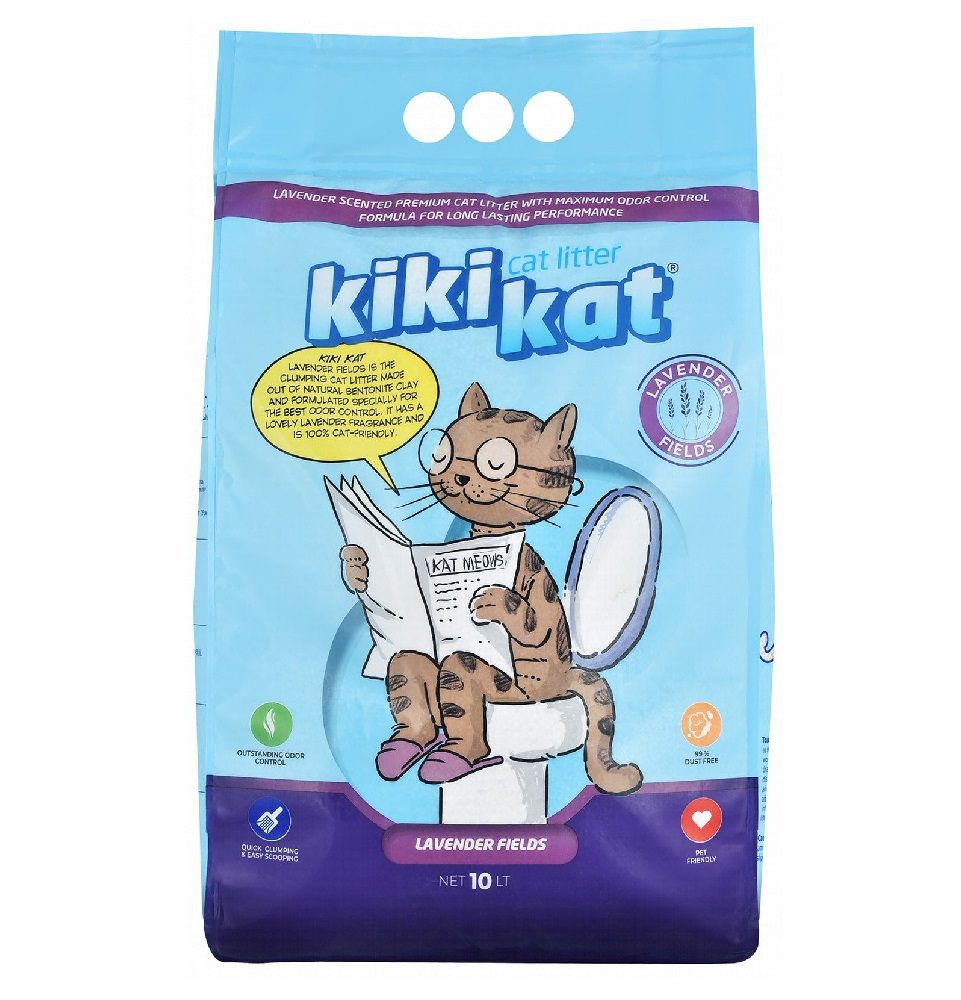 Kiki Kat White Bentonite Clumping Cat Litter  (10L)
