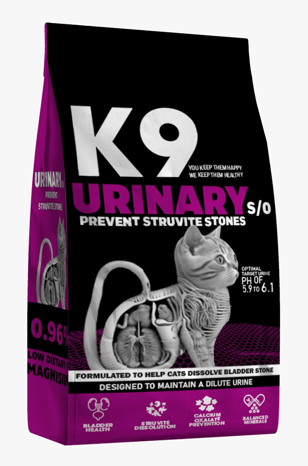 K9 Urinary S/O Cat Dry Food -(500gr/2kg)